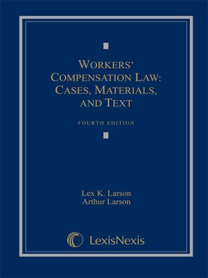 cover image of Workers' Compensation Law